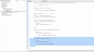 filtering using lambda expressions