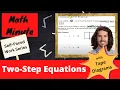 Solving Two-Step Equations with worksheet