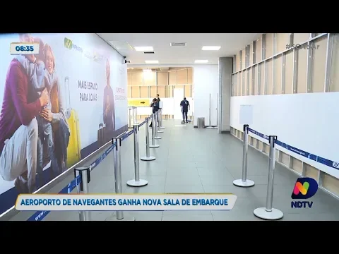 Aeroporto de Navegantes ganha nova sala de embarque