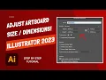 How To Adjust Artboard Size and Dimensions - Adobe Illustrator 2023