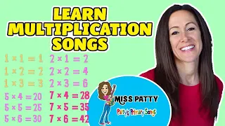 Download Learn Multiplication Songs for Children |Times Tables Multiply Numbers 1-12 for Kids by Patty Shukla MP3