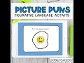 Picture Puns Speech Therapy Activity for Figurative Language