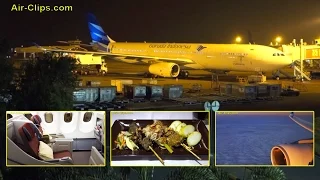 garuda indonesia airbus a330 five star business class jakarta sydney airclips full flight series 