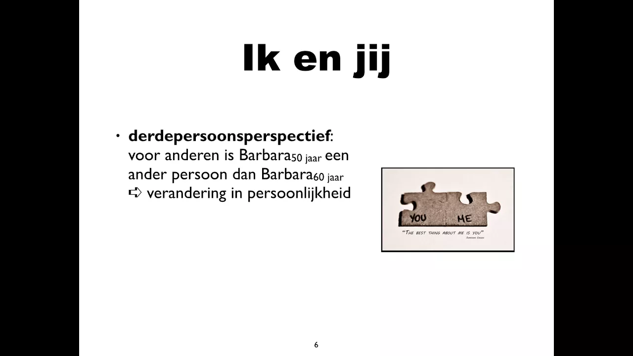 Eindtermen 11 en 12 Ricoeur over idem- en ipse-identiteit
