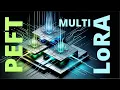 PEFT w Multi LoRA explained LLM fine-tuning