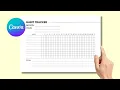 How I make Habit Tracker in Canva Canva Tutorial