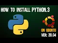 How to Install Python 3 8 on Ubuntu 20 04 Python3 Linux Ubuntu 20 04