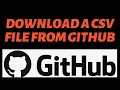 Python Download CSV files from Github Python Github CSV Pandas