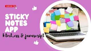 Build a Colorful Sticky Note App with HTML CSS and JavaScript Fun Web Development Project