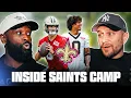 Saints Training Camp Breakdown Chris Olave Dominates Jordyn Tyson Tyler Shough Impress