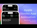 Apple Stocks UI Animation Auto Scroll Looping ScrollView Using SwiftUI - Xcode 26