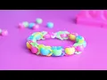 DIY - How To Make Rainbow Loom Bracelet with Beads