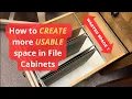 CREATE MORE ROOM How to Change File Cabinet Rail Orientation