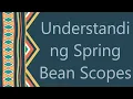 Understanding Spring Bean Scopes