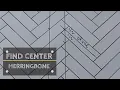 Diy herringbone pattern Finding center