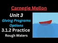 CM CS0 Unit 3 Lesson 10 Practice Activity Rough Waters