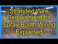 Stranded Wire Requirement for Spray Booth Wiring Explained