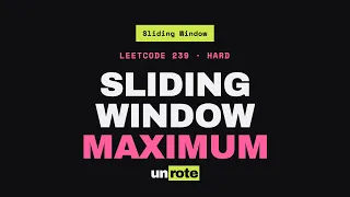 Sliding Window Maximum Explained LeetCode 239