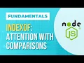 indexOf It is note only case sensitive Fundamentals String contains in JS