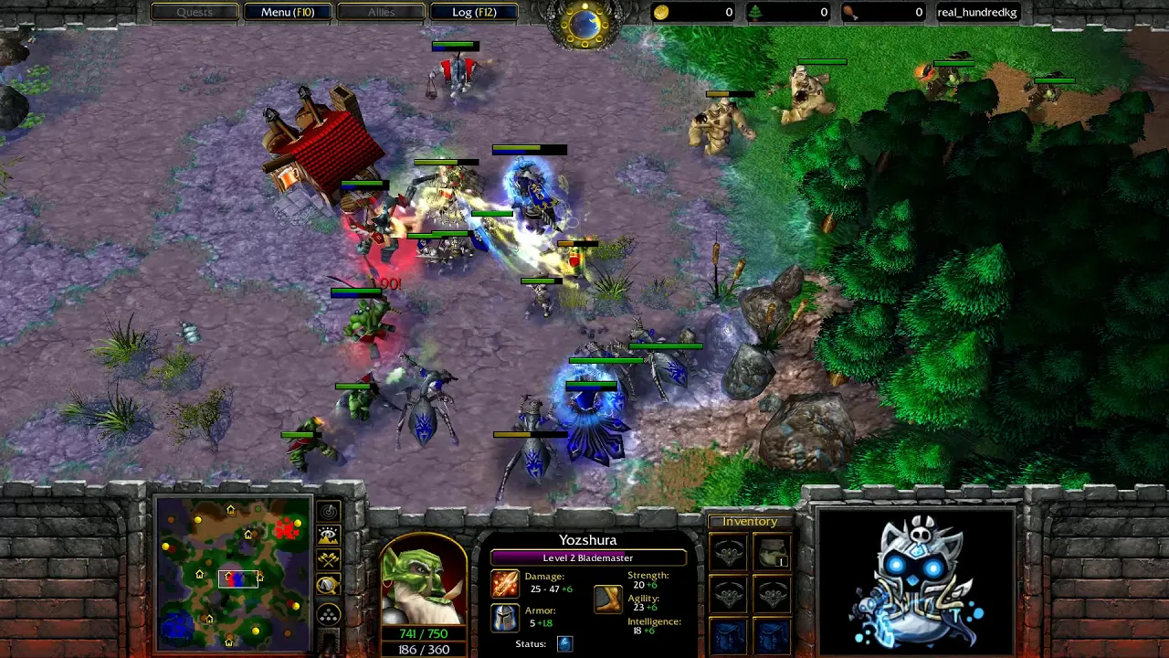 ► WarCraft 3 - Cash vs. EnTe - Dabbling a bit in WC3 commentary