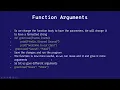PRES2 FUNCTION ARGUMENTS IN PYTHON