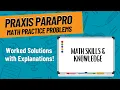 Math Skills Knowledge Practice Questions for Praxis ParaPro 1755