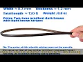 Wicker Repair Kit 120ft Wicker Repair Supplies Two-Tone Gradient Dark Brown with Light Brown Stri
