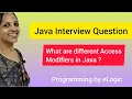 Access Modifiers in Java Java Interview Question