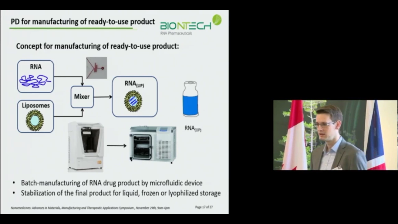 "Nanoparticle engineering by microfluidics" - Ferdia Bates, BioNTech