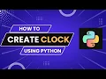 How to create Clock with python in Pycharm code editor TECH with AQ