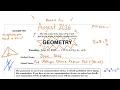 NEW June 2026 Geometry Regents Review Part 1 Multiple Choice Review for August 2026