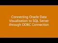 Connecting Oracle Data Visualization Desktop to SQL Server through ODBC connection
