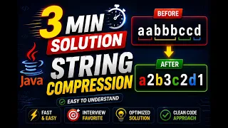 String Compression in 3 Minutes Java Interview Question