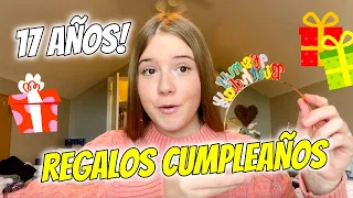 ABRIENDO MIS REGALOS DE MI 17 CUMPLEAÑOS 🎂🎁 DANIELA GO