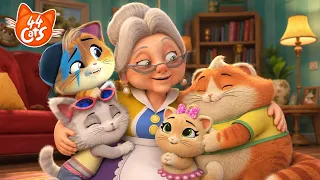 44 Cats | ALL Granny Pina’s Hugs! 👵💖 Sweet Snuggles & Full Episodes 🐾
