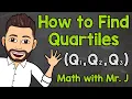 Quartiles Lower Quartile Median and Upper Quartile Math with Mr J