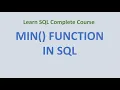 46 MIN Function in SQL