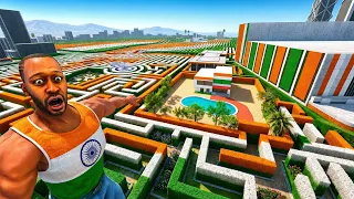 Franklin Stuck In Biggest Indian Maze Indian Indian Bike Driving 3D!