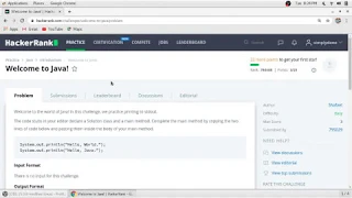 Welcome to Java Hacker Rank Solution