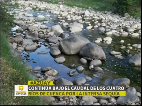 Continúa bajo el caudal de los cuatro ríos de Cuenca por intensa sequía
