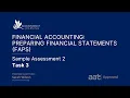 Financial Accounting Preparing Financial Statements FAPS AAT Sample Assessment 2 - Task 3 of 6