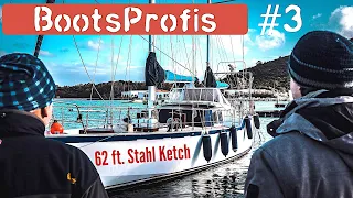 Auf Bootssuche: 62 ft. Stahl Ketch – Über geeignetes Rumpfmaterial & Osmose bei GFK | BootsProfis #3