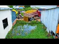 Download Lagu First New Wonderful Project! Landfill Using Dozer D20P Pushing Stone with Dump Truck 5Ton Unloading
