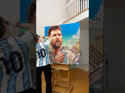 Painting Messi in Pop Art 🎨⚽️