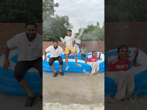 Aaj Blue Hai Pani Pani Pani 😱 #shorts #ytshorts #viralvideo #swimming #pool