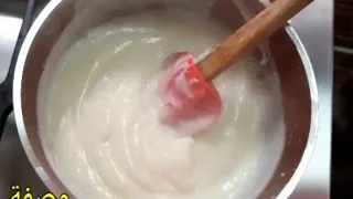 الكريمة القشطة المهلبية لحشو الجلاش او الكنافة او القطايف بطريقة سهلة وع السريع 