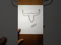 Bull Skull Line art