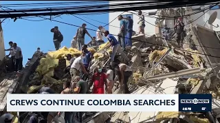 Crews continue Colombia searches