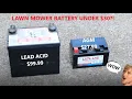 AGM Lawn Mower Battery Replacement