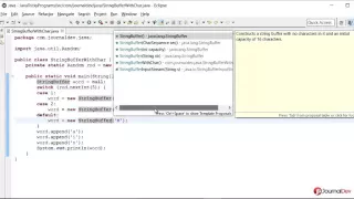 Java Tricky Program 21 - StringBuffer Constructor and Char